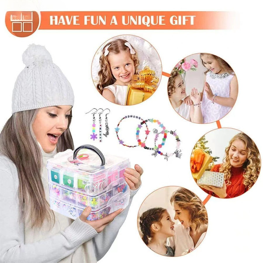 4-Layer Box Bracelet Kit, Bead - Jewelry Making Kits For Kids review and price