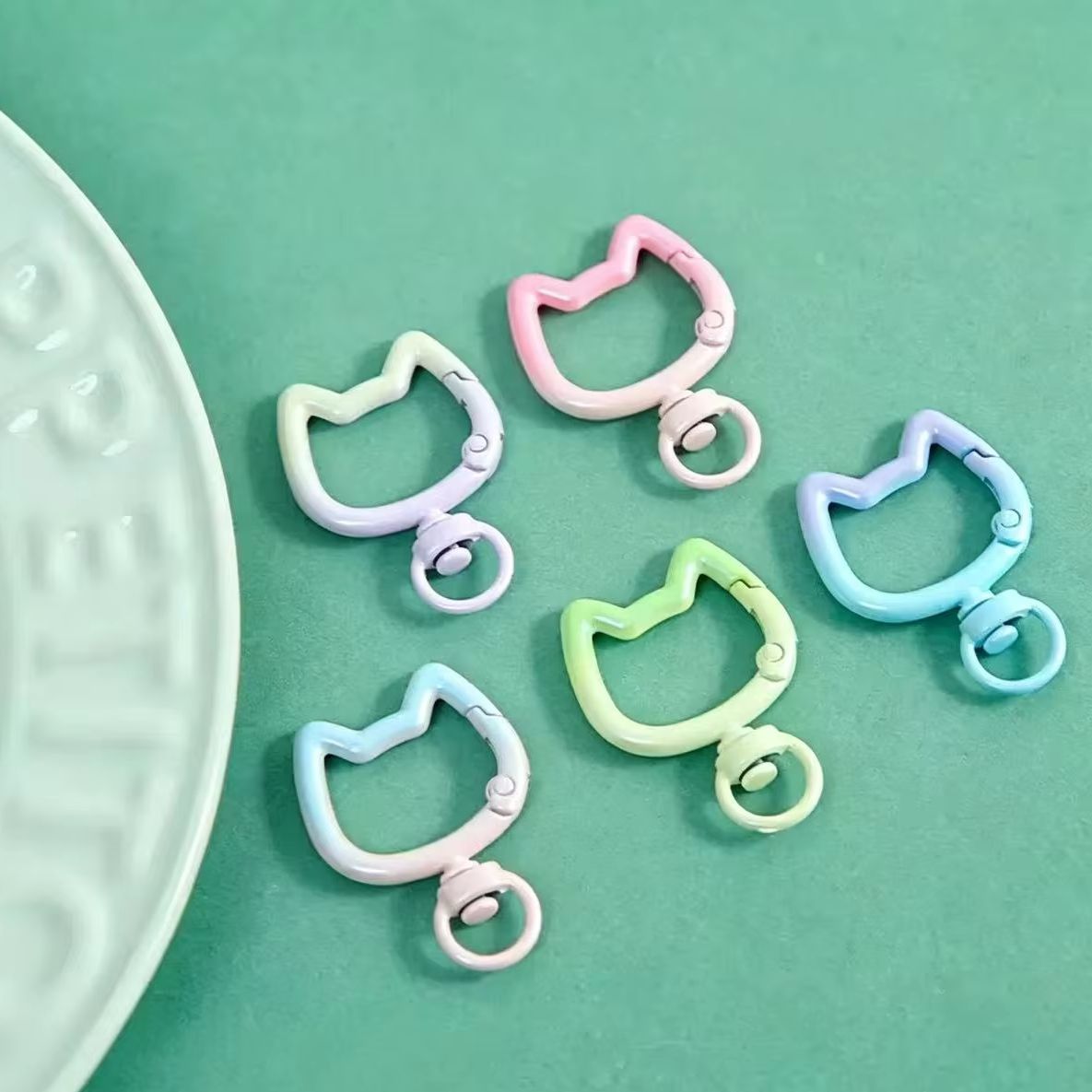 5-10PCS Gradient Cute Cat Clas - Jewelry Making Pins review and price