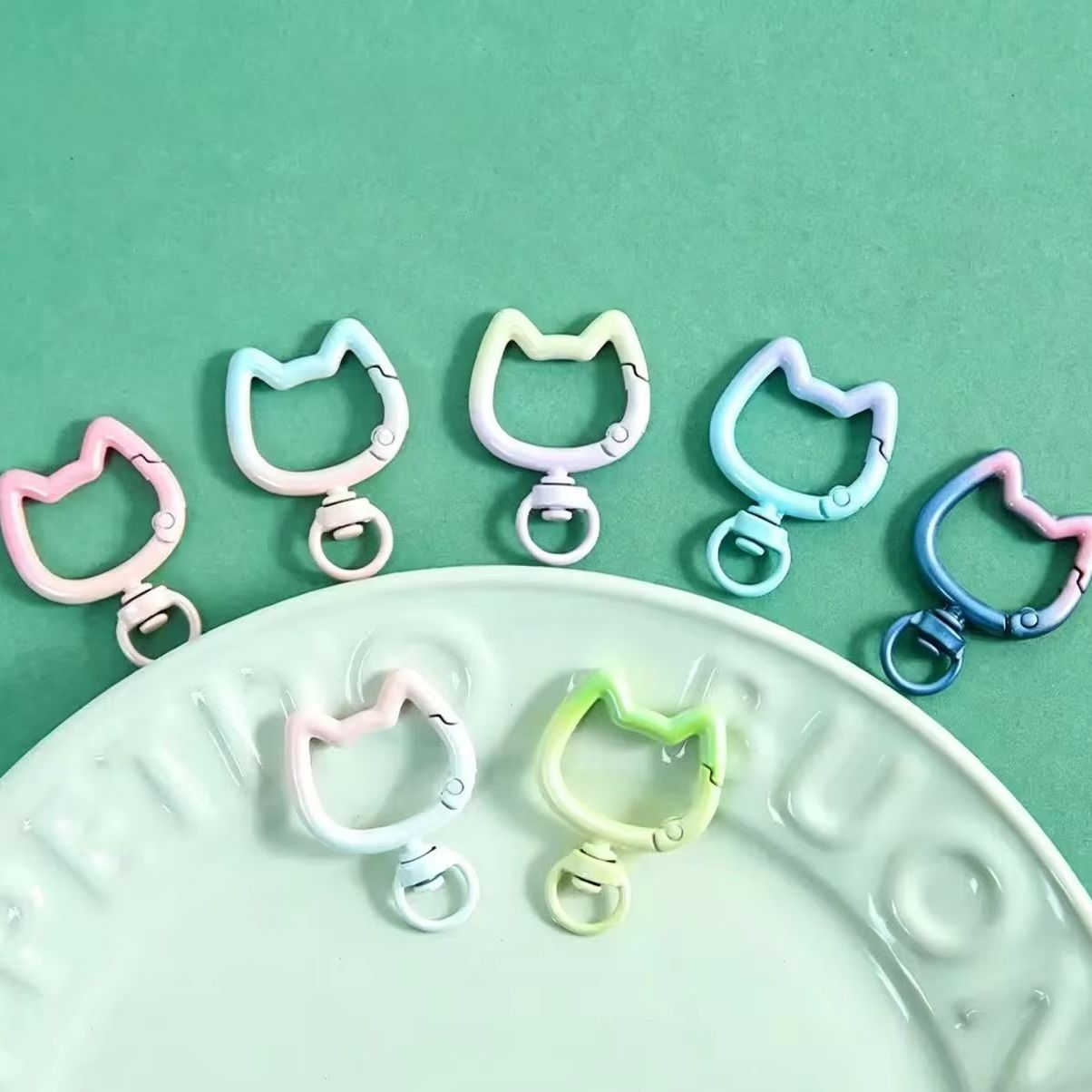 5-10PCS Gradient Cute Cat Clas - Jewelry Making Pins review and price